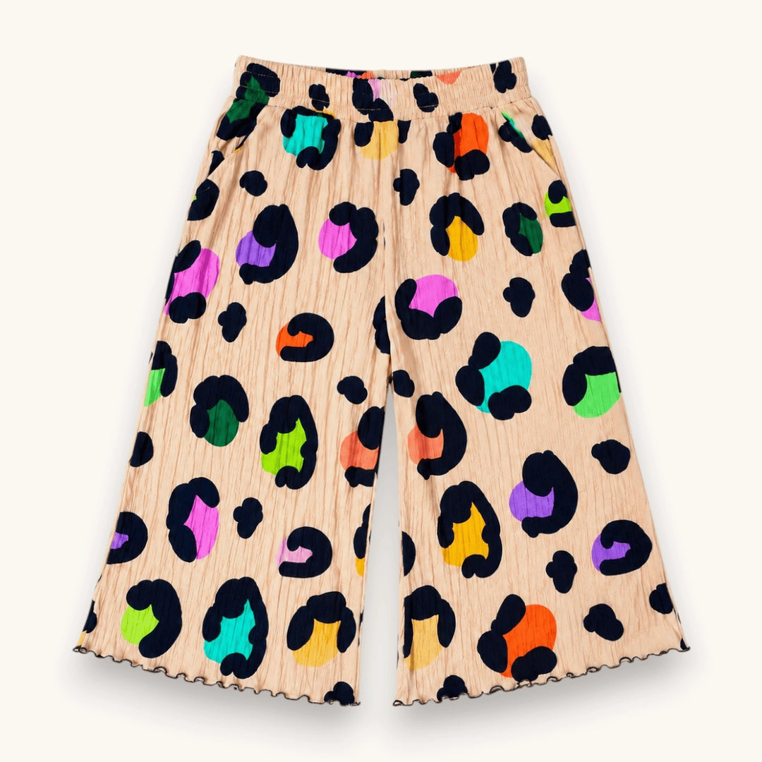 Girls Confetti Cat Wide Leg Pants