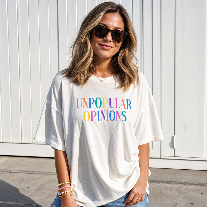 Unpopular Opinions Luxe Oversized Drop Sleeve T-Shirt