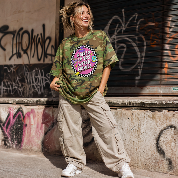Raised By 90's Witches Luxe Oversized Drop Sleeve T-Shirt