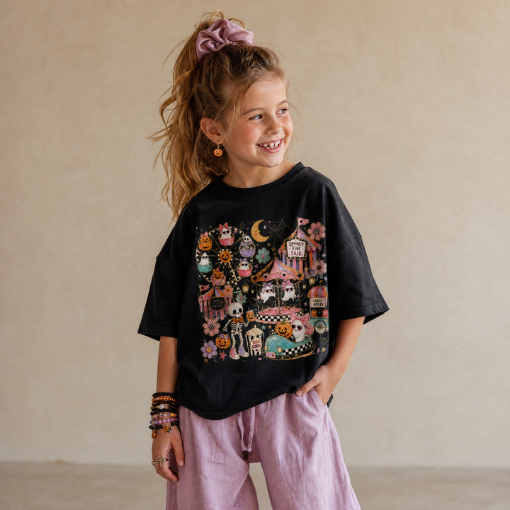 The Spooky Faire Oversized Drop Sleeve T-Shirt