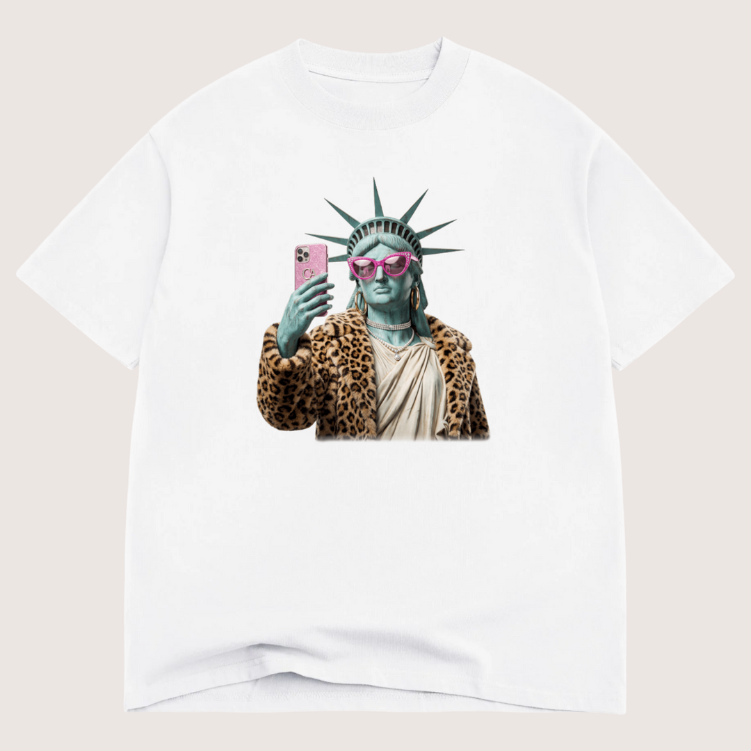 Miss American Dream Luxe Oversized Drop Sleeve T-Shirt