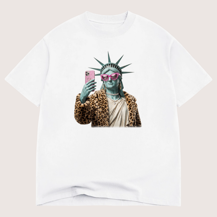 Miss American Dream Luxe Oversized Drop Sleeve T-Shirt
