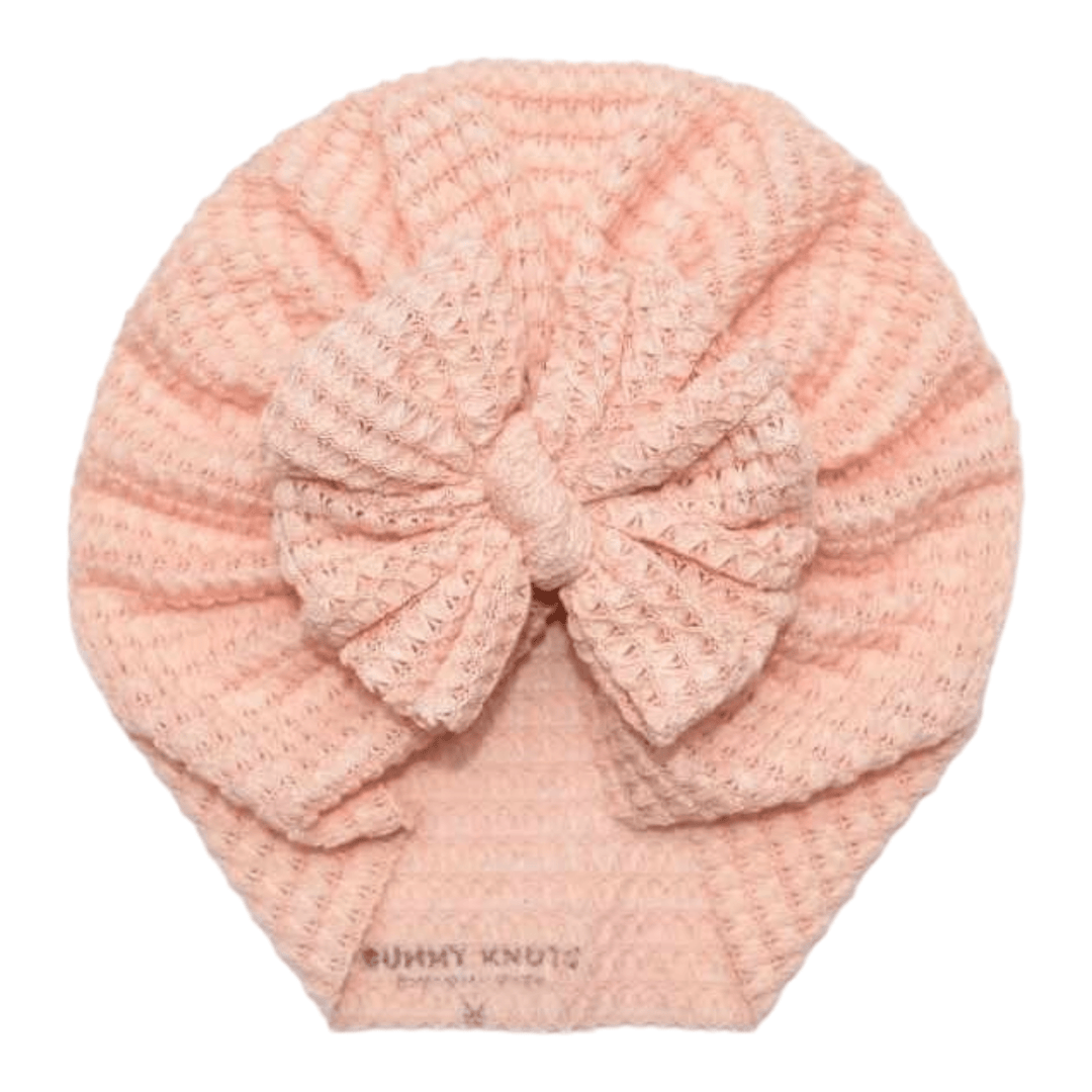 Roze | Natural Pink | Chunky Waffle Headwrap - Bunny Knots