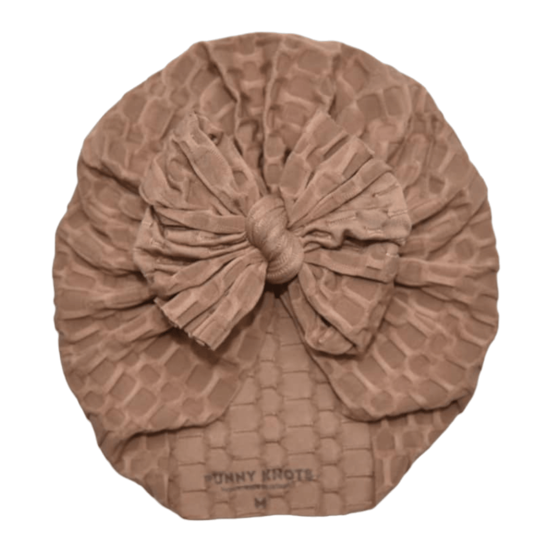 Mocha | Cold Brew | Honeycomb Headwrap - Bunny Knots