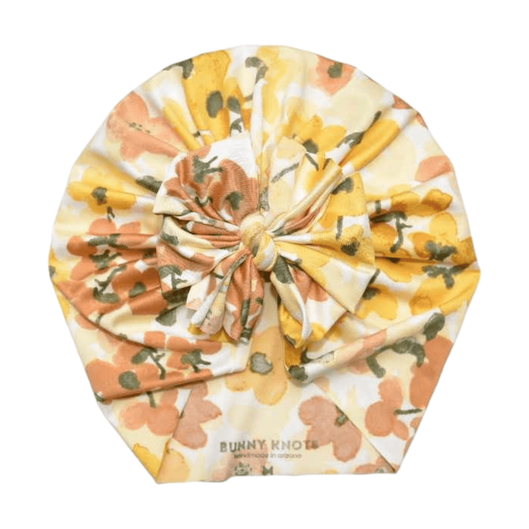 Stevie Kaye | Retro Floral | Classic Headwrap - Bunny Knots