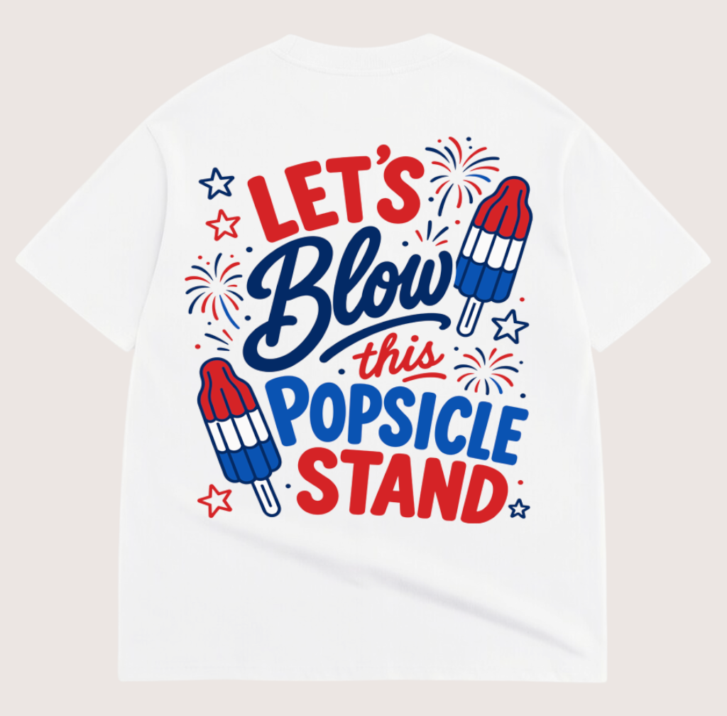Popsicle Stand Luxe Oversized Drop Sleeve T-Shirt