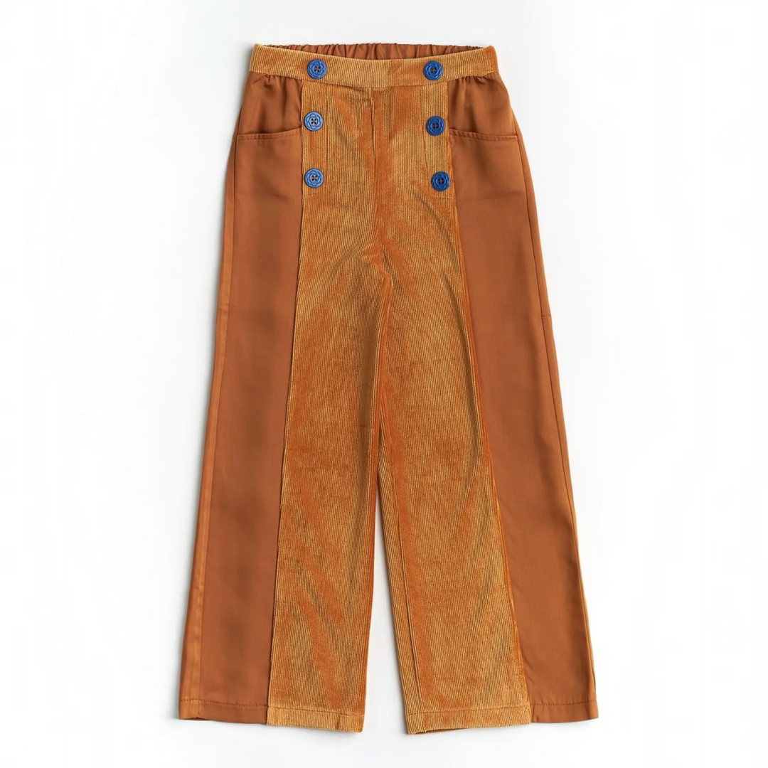 Girls Brown Sugar Corduroy Tencel Slacks