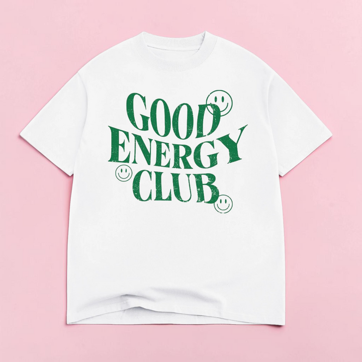 Good Energy Club Luxe Oversized Drop Sleeve T-Shirt