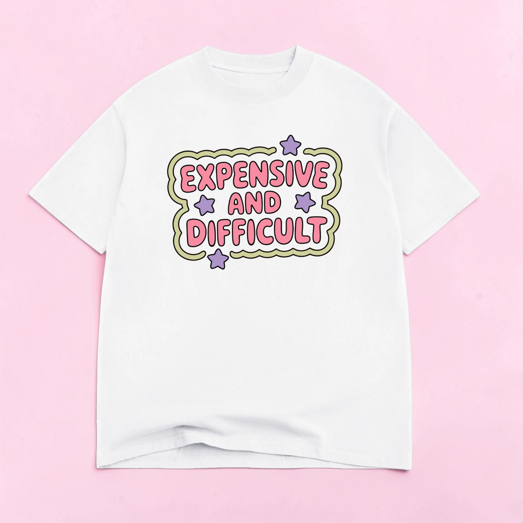 Expensive and Difficult Luxe Oversized Drop Sleeve T-Shirt