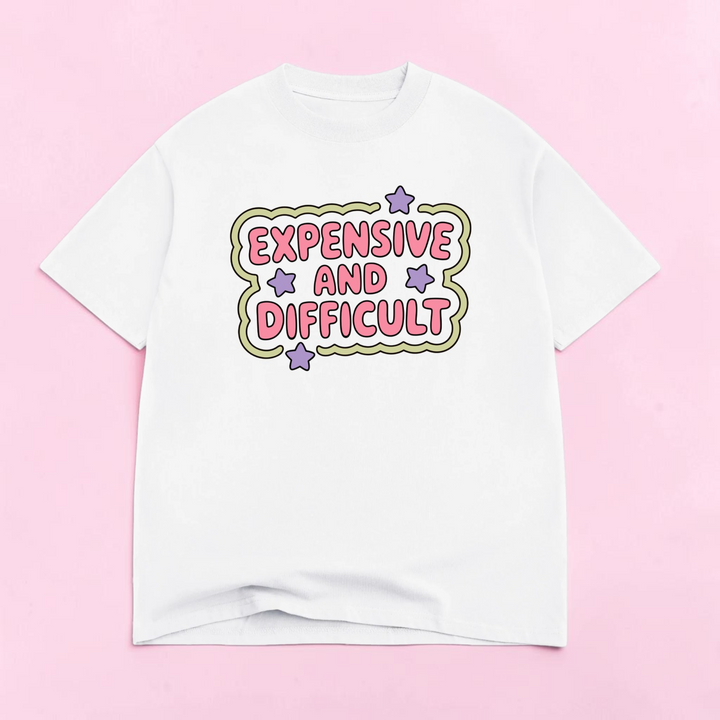 Expensive and Difficult Luxe Oversized Drop Sleeve T-Shirt