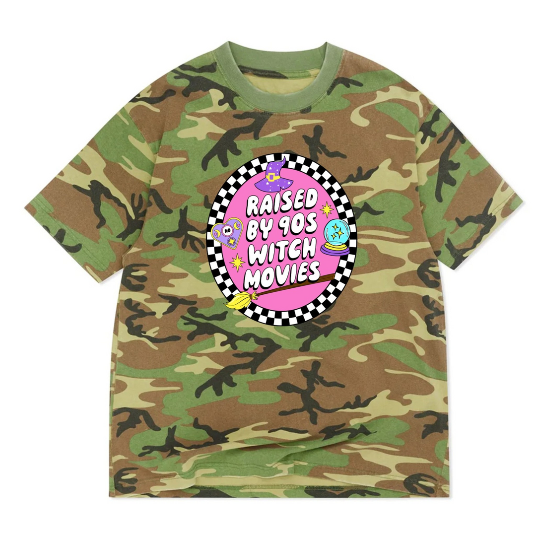 Raised By 90's Witches Luxe Oversized Drop Sleeve T-Shirt