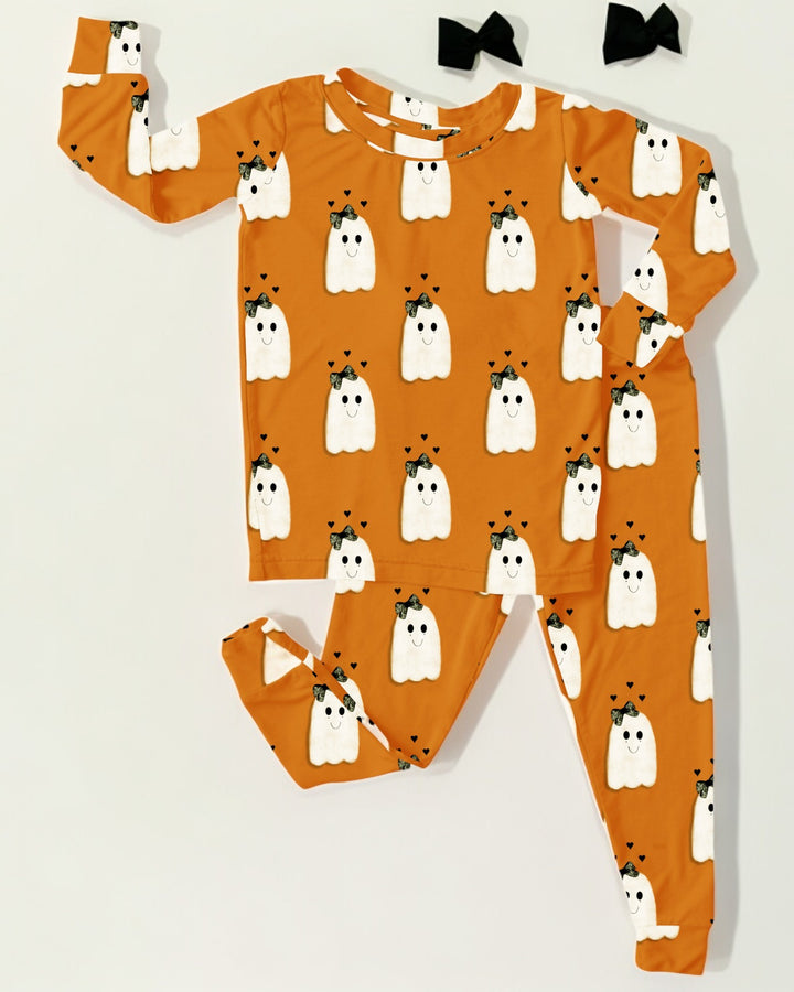 Little Bow Boo | Bamboo Loungewear Set - Bunny Knots