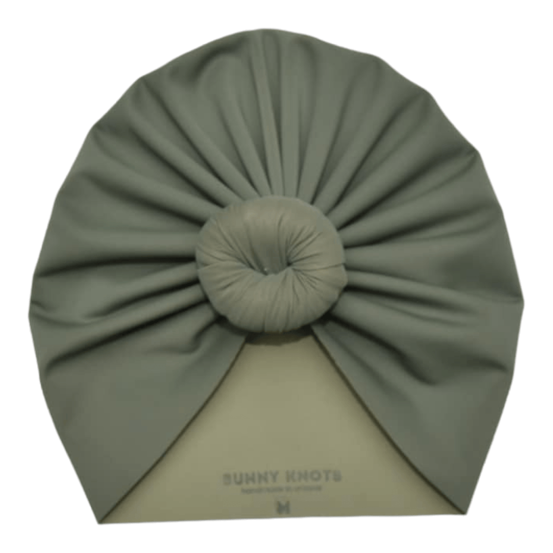 Lizzee | Olive | Swim Headwrap - Bunny Knots