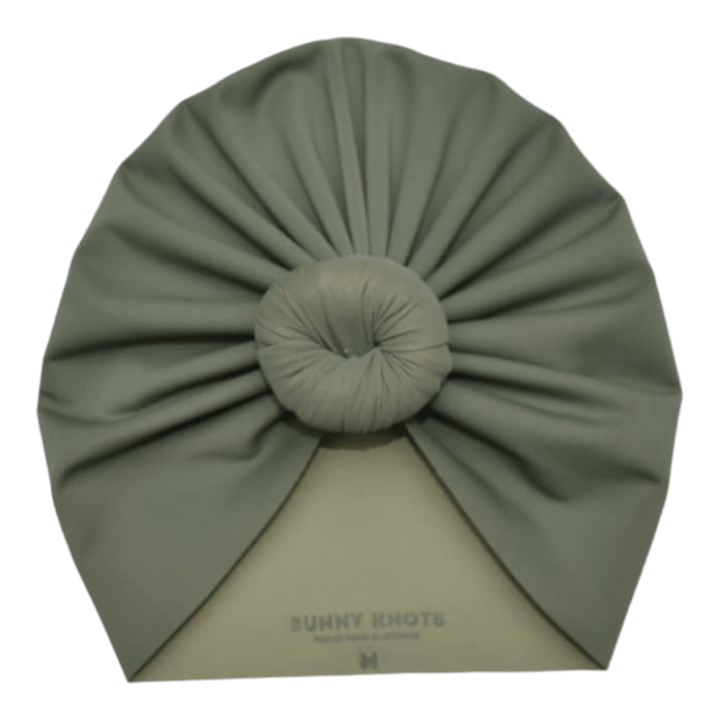 Lizzee | Olive | Swim Headwrap - Bunny Knots
