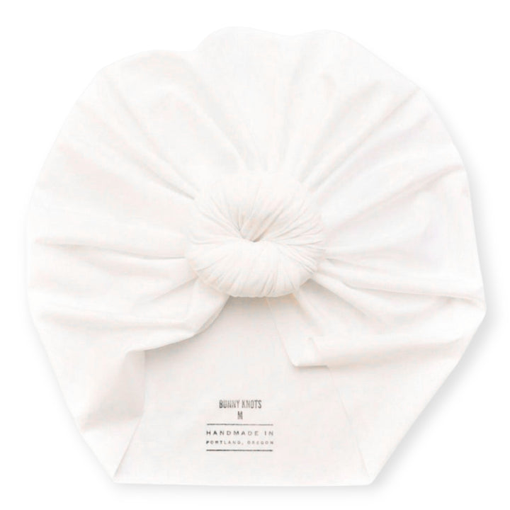 Genevieve | Cloud White | Swim Headwrap - Bunny Knots