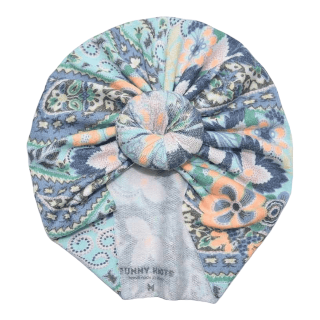 Lolanna | Aloha Paisley | French Terry Headwrap - Bunny Knots