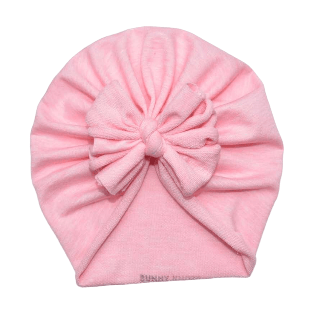 Fairytale | Heathered Pink | French Terry Headwrap - Bunny Knots