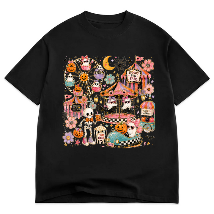The Spooky Faire Oversized Drop Sleeve T-Shirt