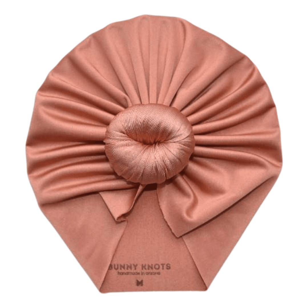 Sahera | Glistening Copper Rose | Swim Headwrap - Bunny Knots