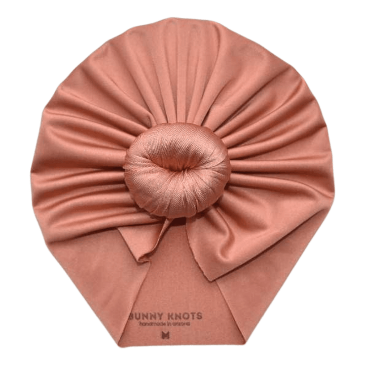 Sahera | Glistening Copper Rose | Swim Headwrap - Bunny Knots
