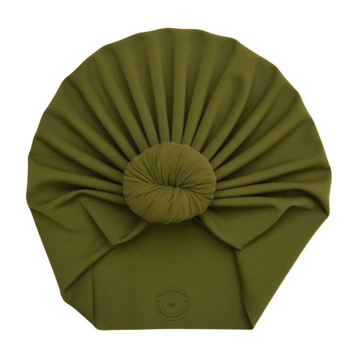 Paola | Spanish Olive | Swim Headwrap - Bunny Knots
