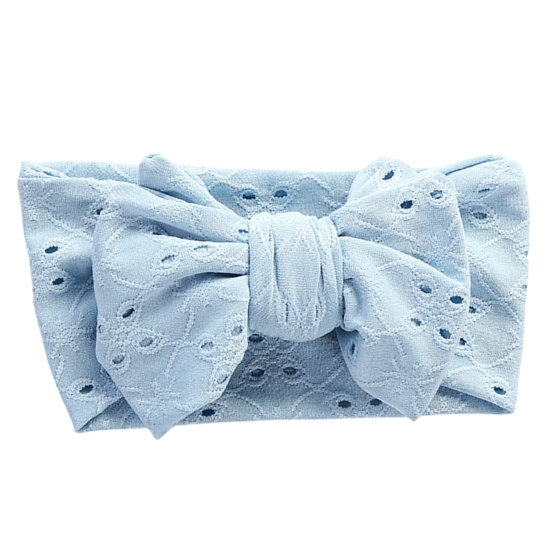 Denim Blue Eyelet HareBand