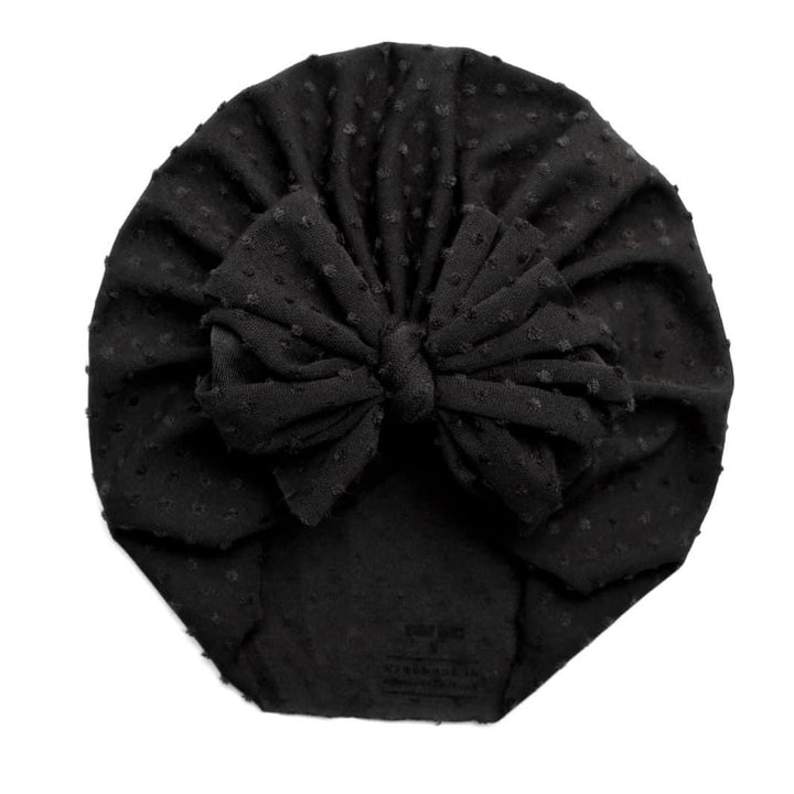 Jewel | Black Out | Shabby Swiss Dot Headwrap - Bunny Knots