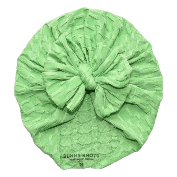 Tiki | Parakeet Green | Honeycomb Headwrap - Bunny Knots