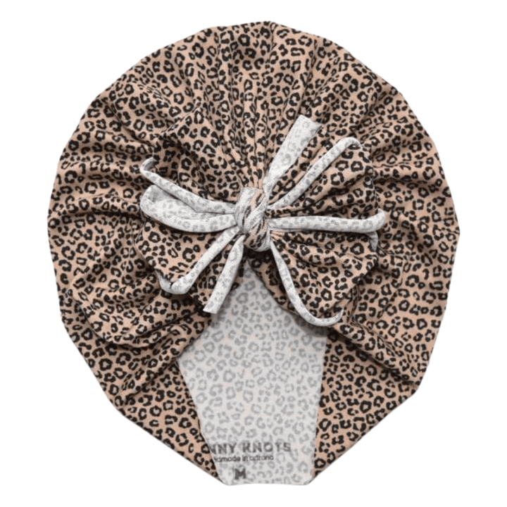 Shiva | Ditsy Leopard | Classic Headwrap - Bunny Knots