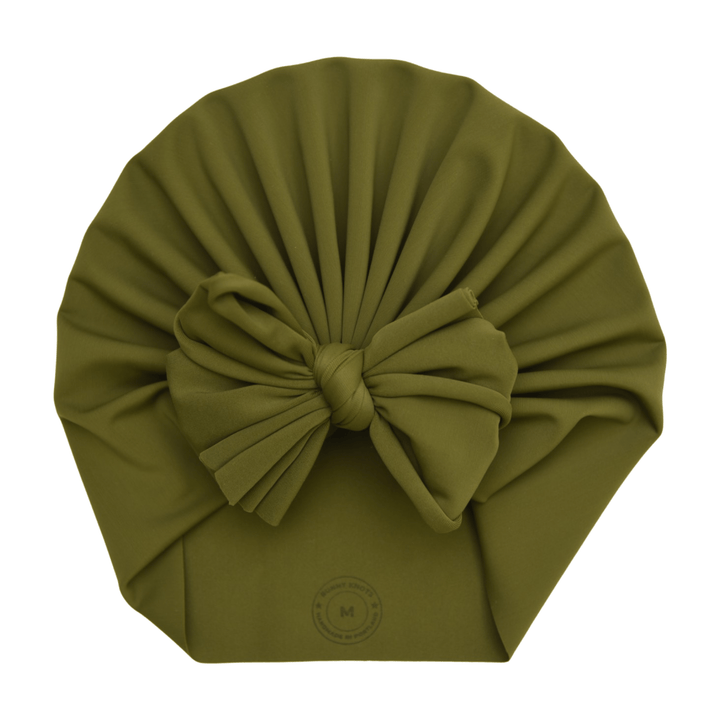 Paola | Spanish Olive | Swim Headwrap - Bunny Knots
